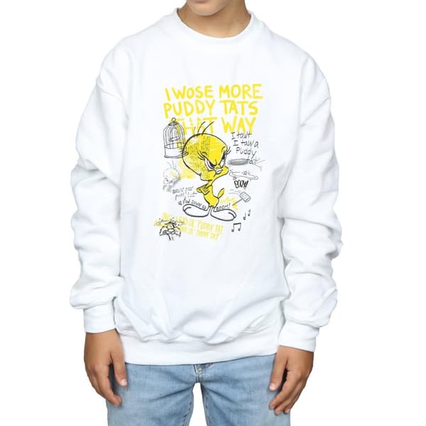 Looney Tunes Boys Tweety Pie More Puddy Tats Sweatshirt