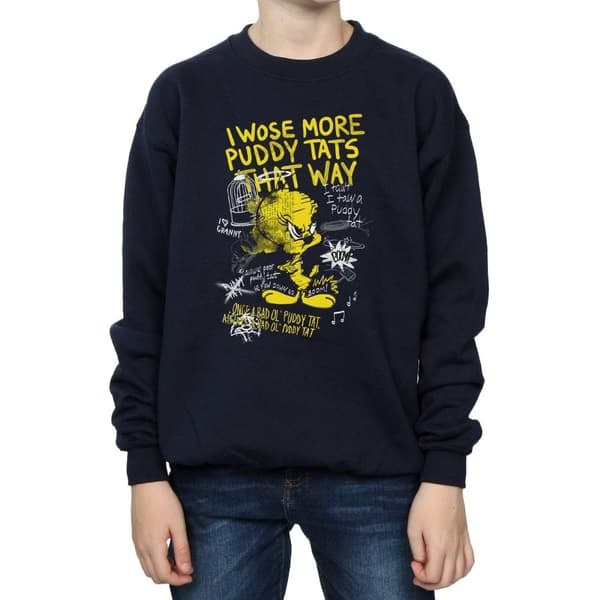 Looney Tunes Boys Tweety Pie More Puddy Tats Sweatshirt