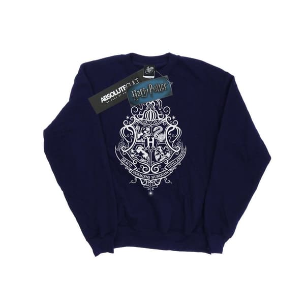 Harry Potter Mens Hogwarts Draco Dormiens Crest Sweatshirt Navy Blue S