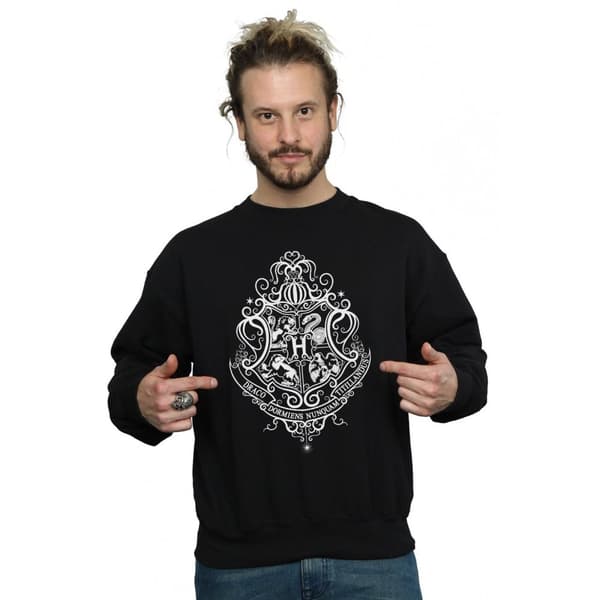 Harry Potter Mens Hogwarts Draco Dormiens Crest Sweatshirt