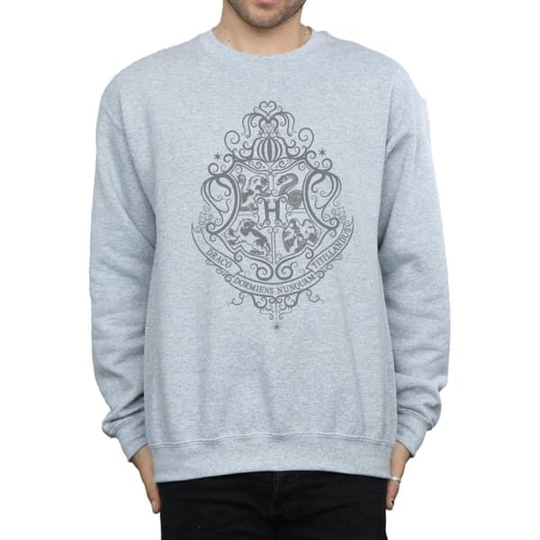 Harry Potter Mens Hogwarts Draco Dormiens Crest Sweatshirt