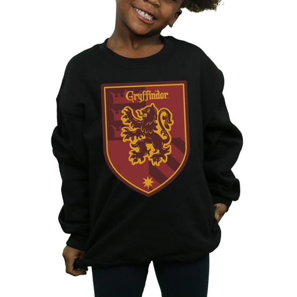 Harry Potter Girls Gryffindor Crest Flat Sweatshirt