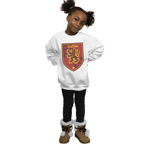 Harry Potter Girls Gryffindor Crest Flat Sweatshirt