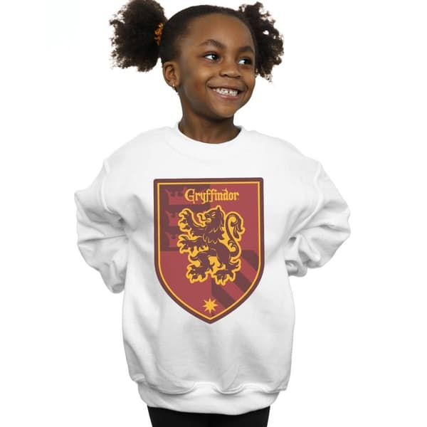 Harry Potter Girls Gryffindor Crest Flat Sweatshirt