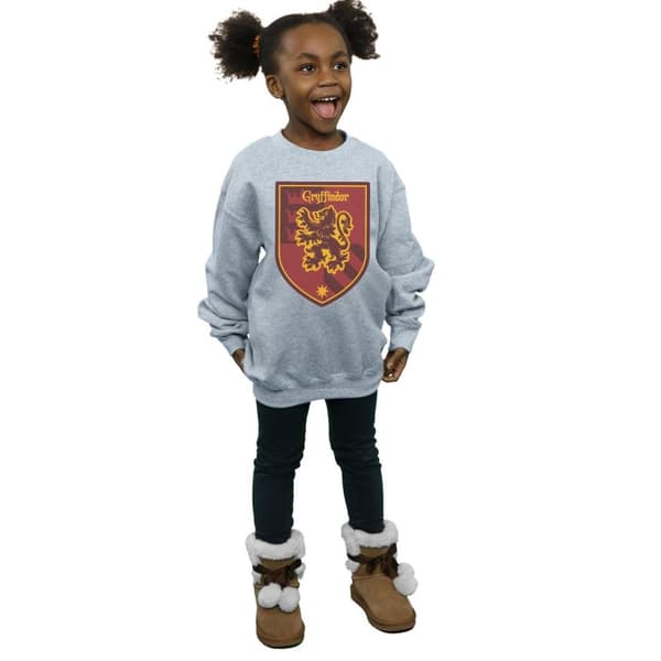 Harry Potter Girls Gryffindor Crest Flat Sweatshirt