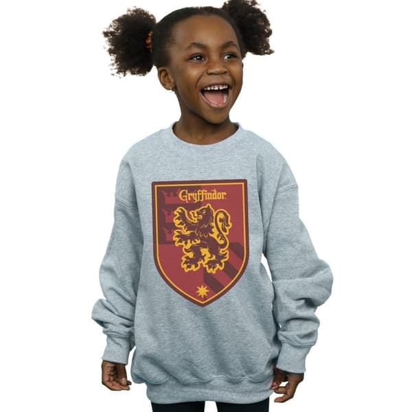 Harry Potter Girls Gryffindor Crest Flat Sweatshirt
