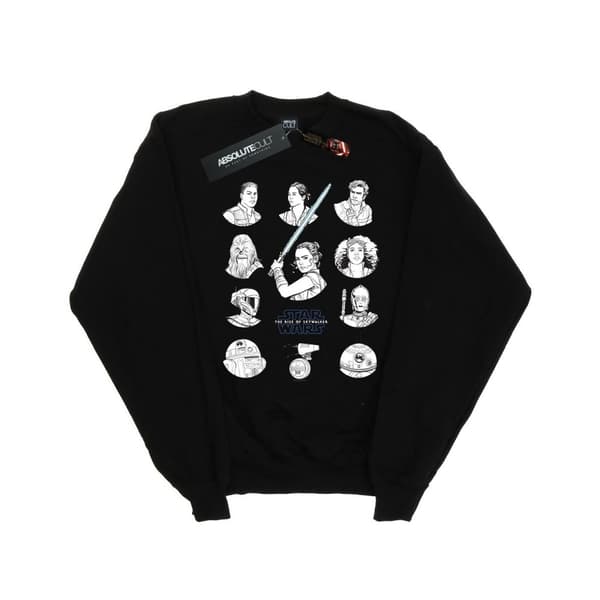 Star Wars: The Rise of Skywalker Girls Star Wars The Rise Of Skywalker Resistance Charcter Line Up Mono Sweatshirt