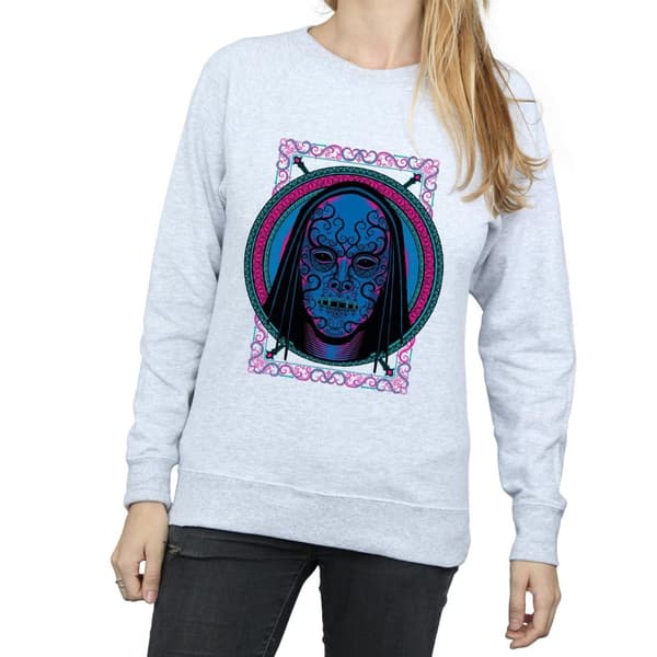 Harry Potter Womens/Ladies Neon Death Eater Mask Sweatshirt