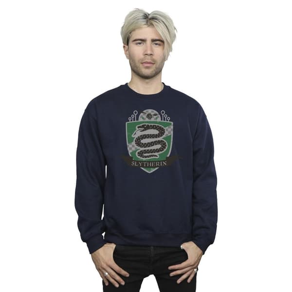 Harry Potter Mens Slytherin Chest Badge Sweatshirt