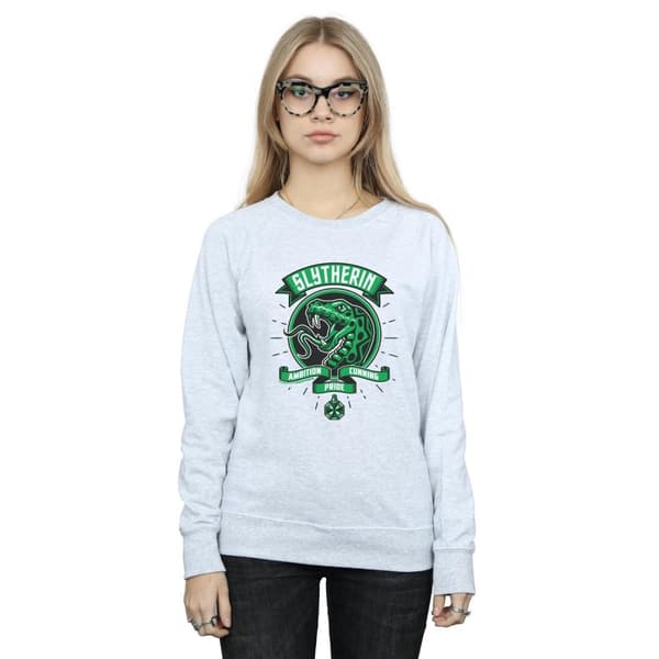 Harry Potter Womens/Ladies Slytherin Toon Crest Sweatshirt