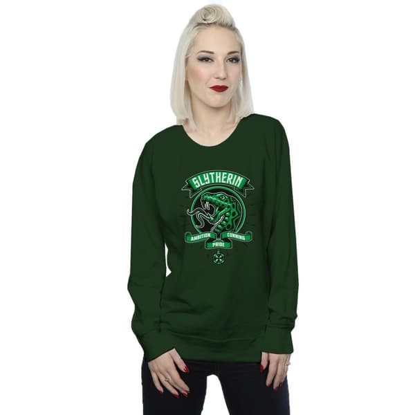 Harry Potter Womens/Ladies Slytherin Toon Crest Sweatshirt