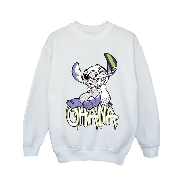 Disney Lilo And Stitch Ohana Graffiti-tröja för flickor