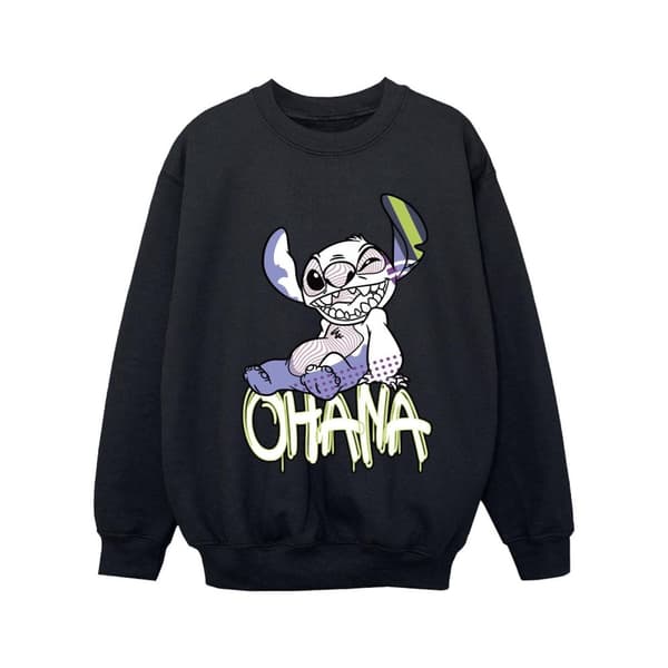 Disney Lilo And Stitch Ohana Graffiti-tröja för flickor