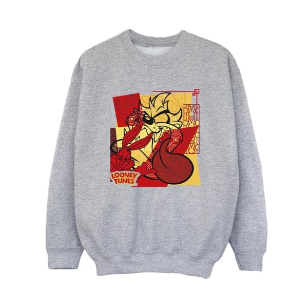 Looney Tunes Boys Taz Bugs Rabbit New Year Sweatshirt