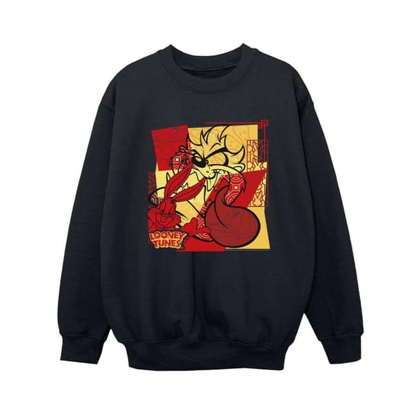 Looney Tunes Boys Taz Bugs Rabbit New Year Sweatshirt