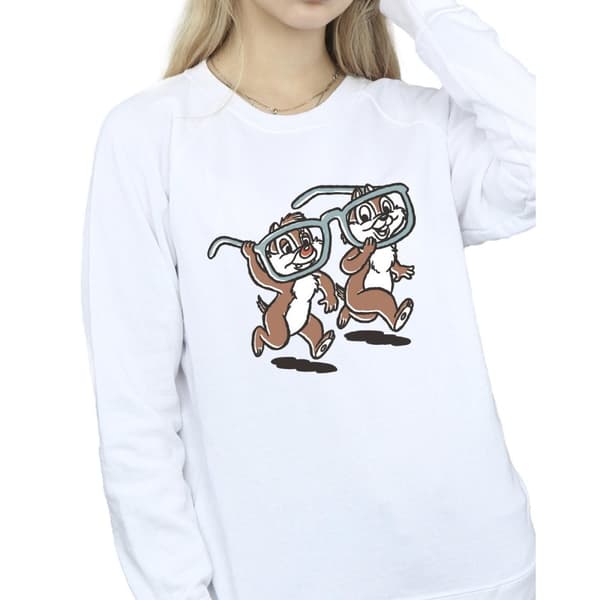Disney Womens/Ladies Chip ´n Dale Glasses Sweatshirt