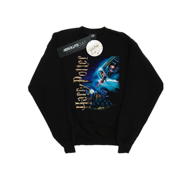 Harry Potter Girls Smiles At Hogwarts Sweatshirt Black 5-6 Years
