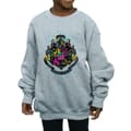 Miniatyrbillede 3 af 5: Harry Potter Girls Neon Hogwarts Crest Sweatshirt