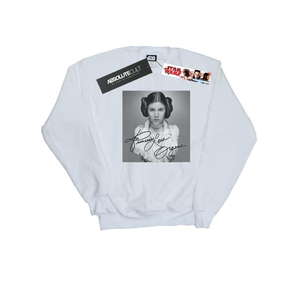 Star Wars Girls Princess Leia Organa Sweatshirt White 9-11 Years
