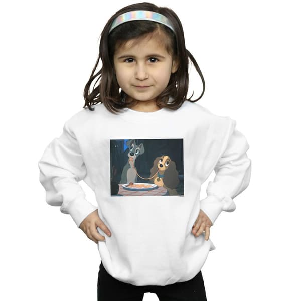 Disney Girls Lady And The Tramp Spaghetti Slurp Sweatshirt