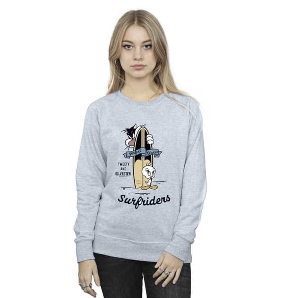 Looney Tunes Womens/Ladies Tweety And Sylvester Perfect Waves Sweatshirt