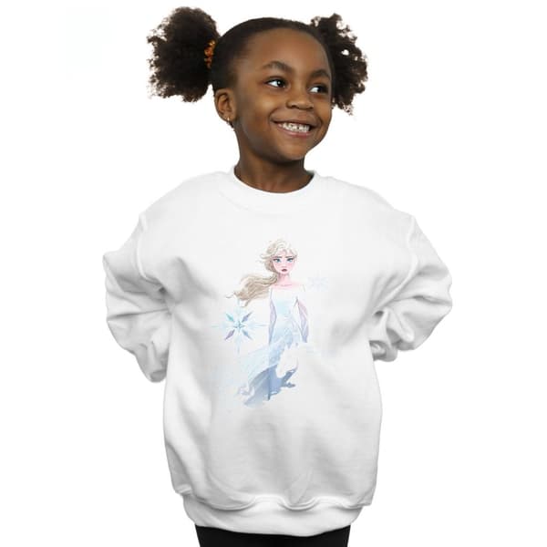 Disney Girls Frozen 2 Elsa Nokk Silhouette Sweatshirt