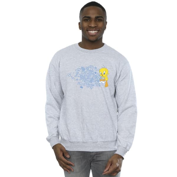 Looney Tunes Mens ACME Doodles Tweety Sweatshirt