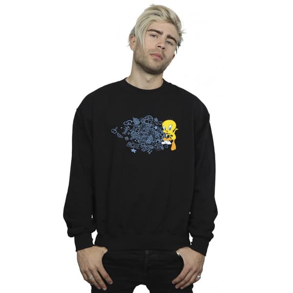 Looney Tunes Mens ACME Doodles Tweety Sweatshirt