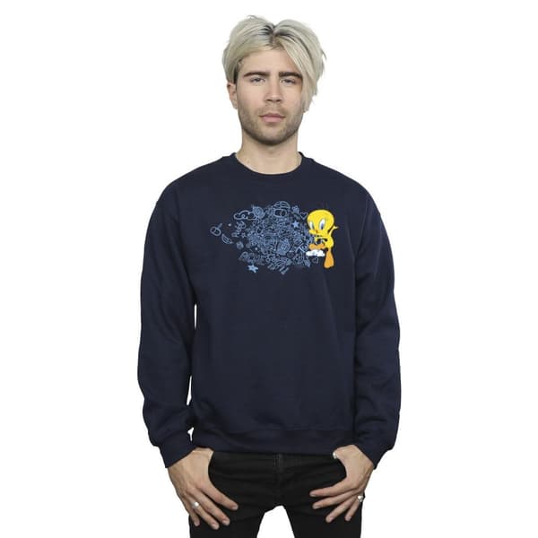 Looney Tunes Mens ACME Doodles Tweety Sweatshirt