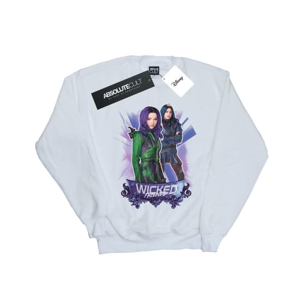 Disney Girls The Descendants Wicked Friends Sweatshirt White 9-11 Years