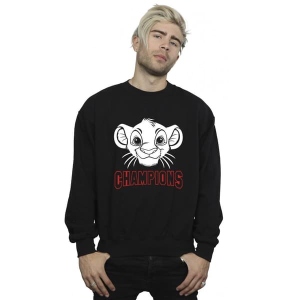 Disney Mens The Lion King Simba Face Champion Sweatshirt