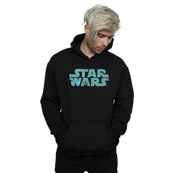 Star Wars Retro X-Wing-hoodie med logotyp och mönster