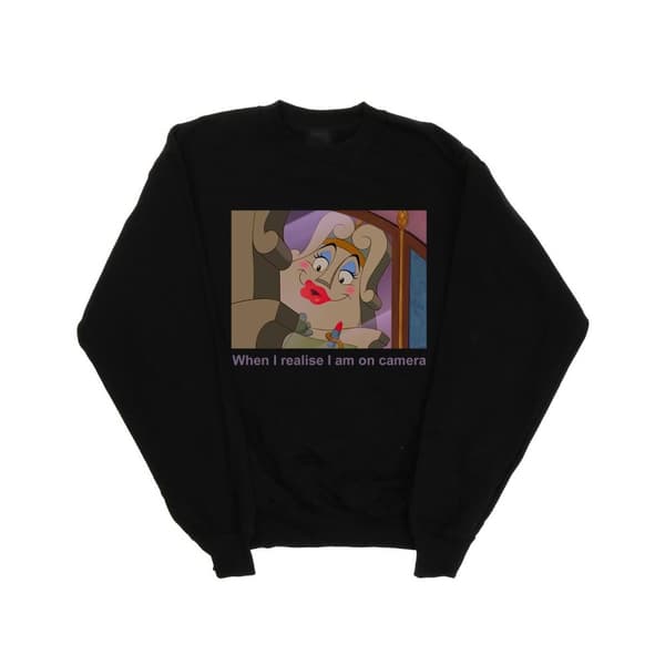 Disney Womens/Ladies Beauty And The Beast Madame De La Grande Bouche Sweatshirt Black XXL