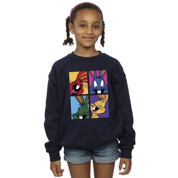 Looney Tunes Girls Bugs Pop Art Sweatshirt