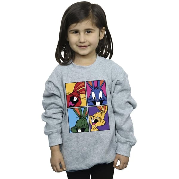 Looney Tunes Girls Bugs Pop Art Sweatshirt