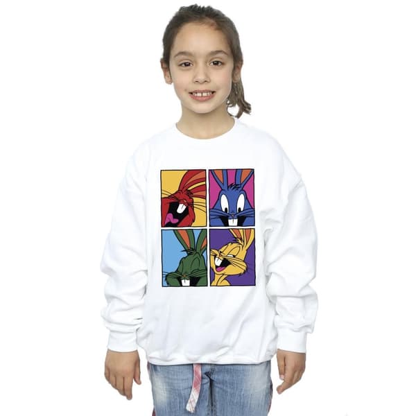 Looney Tunes Girls Bugs Pop Art Sweatshirt
