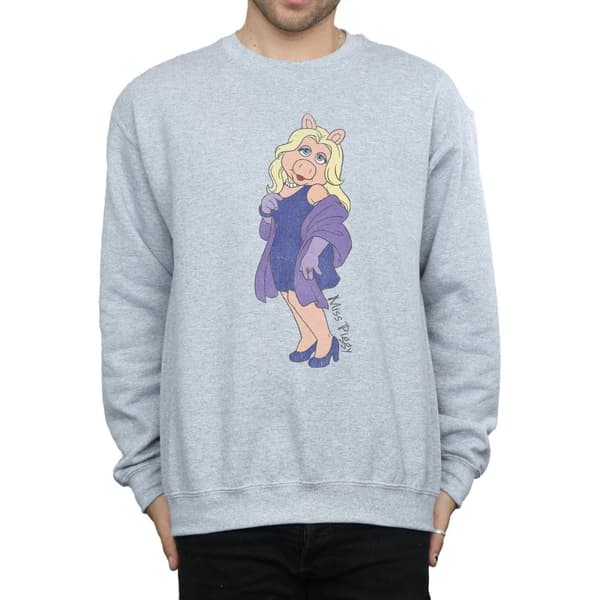 Disney Mens The Muppets Classic Miss Piggy Sweatshirt