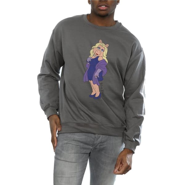 Disney Mens The Muppets Classic Miss Piggy Sweatshirt