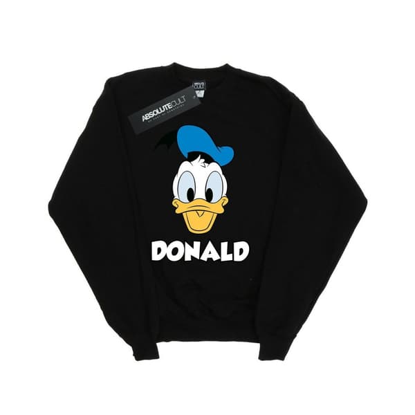 Disney Girls Donald Duck Face Sweatshirt
