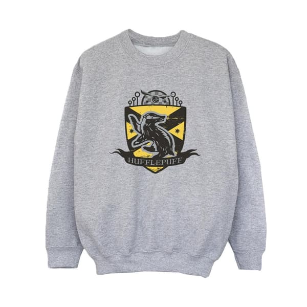 Harry Potter Boys Hufflepuff Chest Badge Sweatshirt