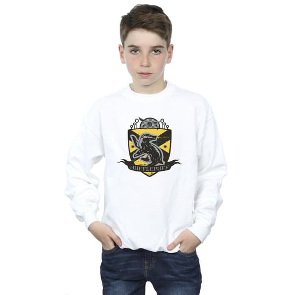 Harry Potter Boys Hufflepuff Chest Badge Sweatshirt