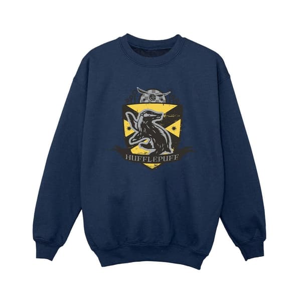 Harry Potter Boys Hufflepuff Chest Badge Sweatshirt