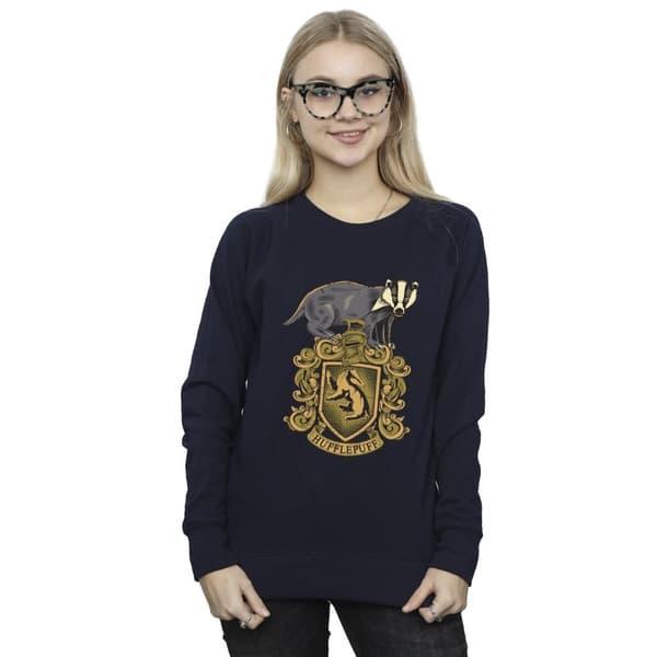 Harry Potter Womens/Ladies Hufflepuff Sketch Crest Sweatshirt