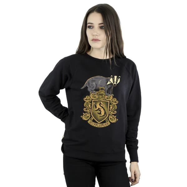 Harry Potter Womens/Ladies Hufflepuff Sketch Crest Sweatshirt
