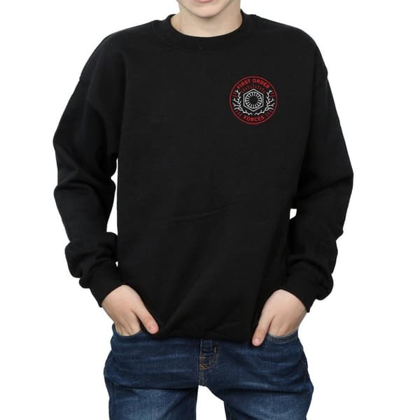 Star Wars: The Rise of Skywalker Star Wars The Rise Of Skywalker First Order Forces Sweatshirt med brösttryck för pojkar
