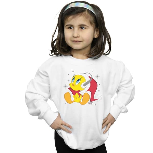 Looney Tunes Girls Christmas Tweety Sweatshirt