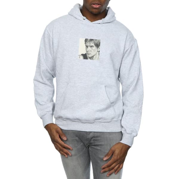 Star Wars Mens Han Solo Drawing Hoodie