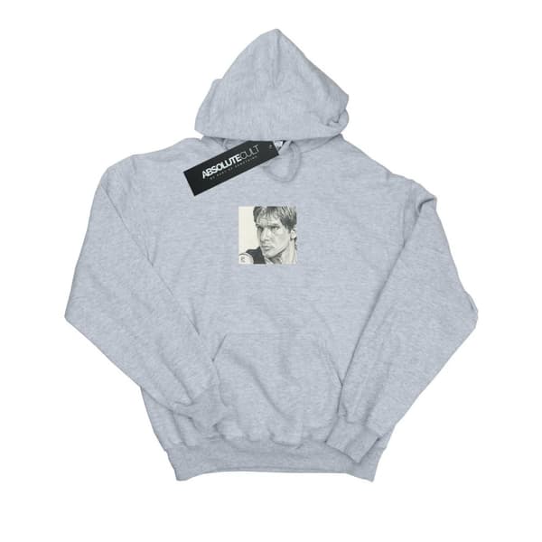 Star Wars Mens Han Solo Drawing Hoodie