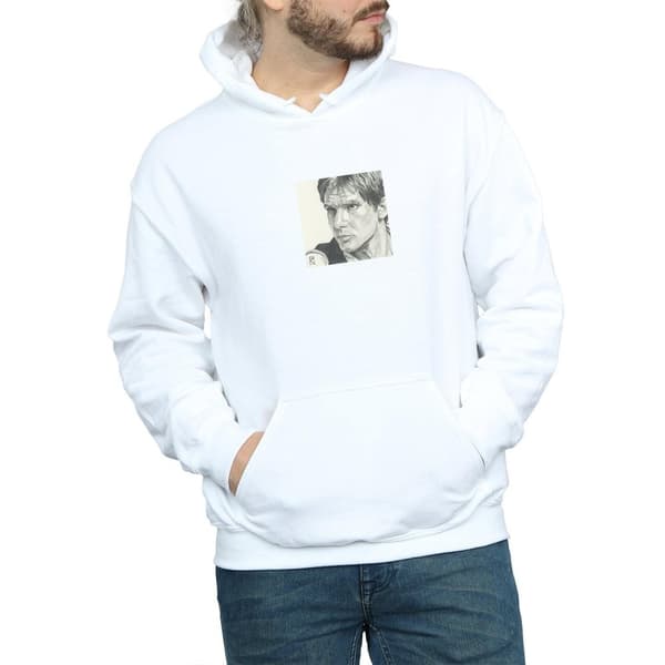 Star Wars Mens Han Solo Drawing Hoodie