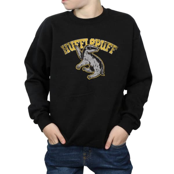 Harry Potter Boys Hufflepuff Sport Emblem Sweatshirt
